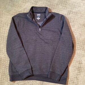 Croft & Barrow Men's Extra Soft Gray 1/4 Zip-Up Sweatshirt/Sweater, Medium